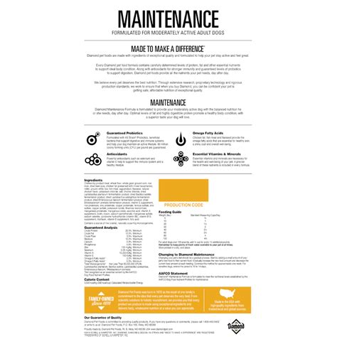 DIA MAINTENANCE DOG