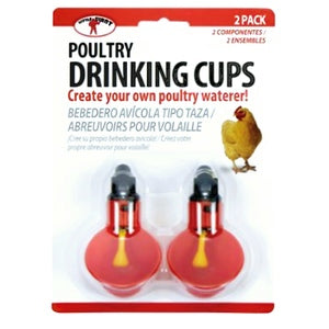 POULTRY DRINKING CUPS 2PK